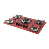 Cooktop Vidro Vermelho 5 Queimadores Fg5305avm Suggar Bivolt