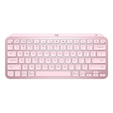 Teclado S/ Fio Logitech Mx Keys Mini Bluetooth Usb Rosa