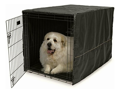 Midwest Homes For Pets Funda Para Jaula De Perro, Negro, 1.2