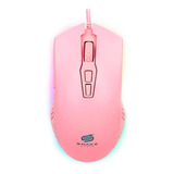 Mouse Snake Gamer Najash Pinkker Nj330 Rosa 6400 Dpi Rgb Usb