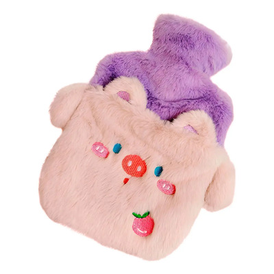 Bolsa De Agua Caliente Hermética Peluche Cólicos Relajante Color Rosa | MercadoLibre