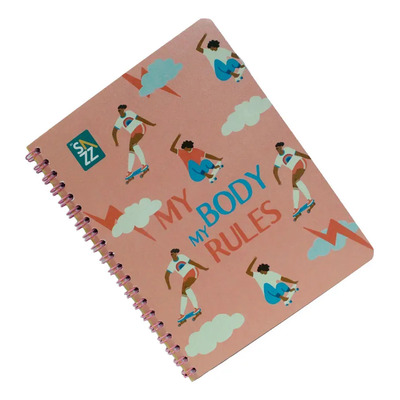 Cuaderno Francés Sazz Pasta Dura Girly Cuadro Grande C7 100h Surtido