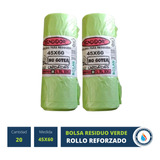 20 Bolsas Residuo Consorcio Verde 45x60 Rollo No Gotea 