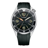 Reloj Citizen Eco Drive Aw1710-12e Caballero Time Square Color De La Correa Negro Color Del Bisel Plateado Color Del Fondo Negro