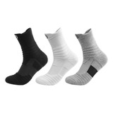 6 Pares Engrosado Calceta Deportiva Hombre 100% Algodón 