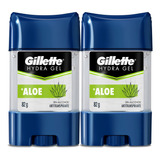 Gillette Antitranspirante Hydra Gel Aloe 2 Unidades De 82 G
