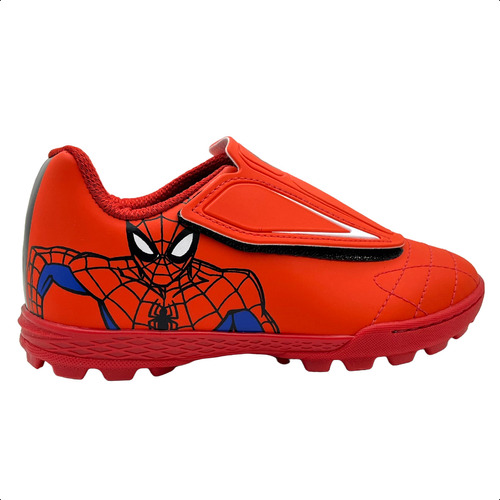 Chuteira Society Marvel Homem Aranha Spider Man Com Ajuste