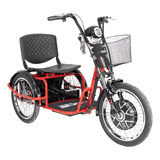 Triciclo Elétrico Confortável Para Adultos Duos Motor 800w 