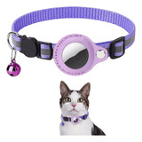 Collar Perros Pequeños Reflectivo Con Porta Airtag Gatos
