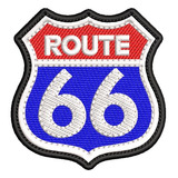 Bordado Rota Route 66 Patch Motociclista