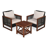 Conjunto Muebles Exterior Compatible Con Balcón.