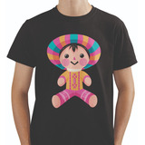 Playera Estampado Muñeca Y Muñeco Lele Tradicional