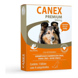 Vermifugo Canex Premium 900mg Para Cães De10kg 4comprimidos 