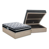 Cama Box Baú Casal: Colchão Espuma D33 Probel  / Ep Prodorm