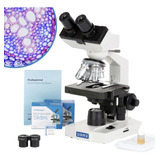 Omax Microscopio De Laboratorio Compuesto Binocular Led 40x-