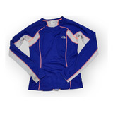 Playera The North Face Talla Extra Chica Azul Con Rosa