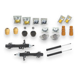 Kit 4 Amortiguadores Gas C/ Bases + Gomas Vw Vento 14 15 16