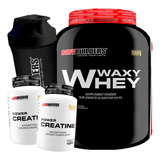 Kit Whey Protein 2kg + 2x Creatina + Shaker 