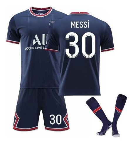 Camiseta De Fútbol De Messi Mbappé Y Neymar Para Niños Y Adu