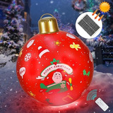 Bola De Navidad Inflable Con Luz Solar De Cloruro De Polivin