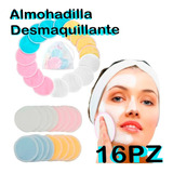 Almohadillas Desmaquillantes Microfibra Reutilizables 16pz F