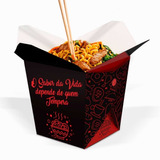 Box Embalagem Para Yakissoba, Porções Delivery 750ml 100un