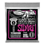 Encordoamento Ernie Ball Super Coated  9 42 Titanium 3123