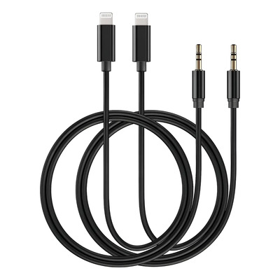 B 2 Adaptador For iPhone Audifonos Auxiliar Audio Cable Z