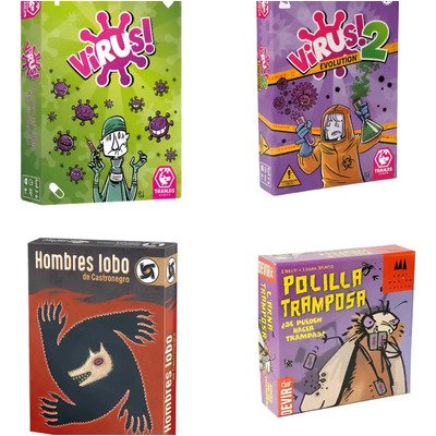 Ff Virus 1y2 Hombres Lobo Y Polilla Juego De Mesa  | Envío gratis