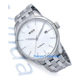 Reloj Mido Belluna Automático Blanco Acero