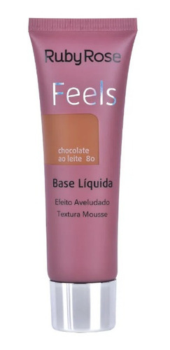 Base Líquida Feels Efeito Aveludado Mousse Oferta Ruby Rose