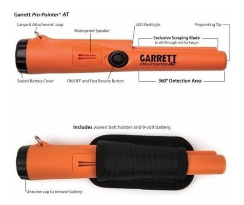 Detector De Metales Y Tesoros Propointer En Garret Waterprof