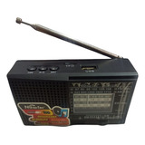 Radio Nano Tec Nt-r1238 8bandas Bateria Recargable Am/fm Col