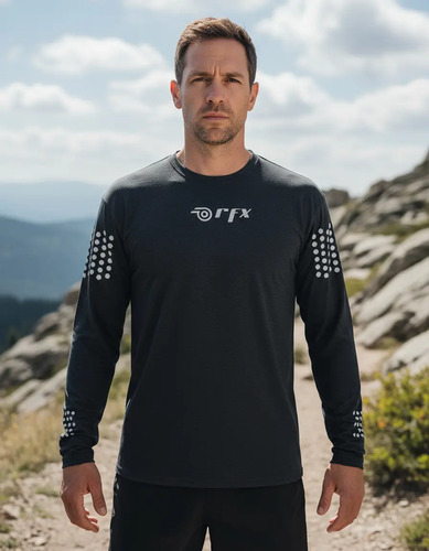 Playera Deportiva Manga Larga - Reflejante - Caballero - Rfx | Envío gratis