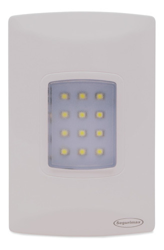 Luminária Emergência Led Embutir 4x2 100 Lumens Segurimax Cor Branco 110v/220v