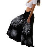 Pantalon Hindu Maxi Palazzo De India Mandala Bohemia 