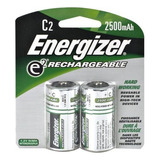 Energizer E2 Recargable, Tamaño C, 2 Unidades (paquete De .