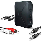 Receptor Transmisor Bluetooth 4.2 Con Cables Auxiliar + Rca