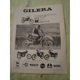 Publicidad Moto Gilera 125 C2 Hoja Sola