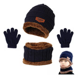 Conjunto De Gorro De Invierno, Bufanda Y Guantes Para Niños