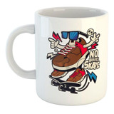 Taza De Ceramica No Brakes Skate Zapatilla Con Gafas