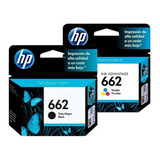 Combo Cartucho Hp 662 Negro X 1 Color X 1