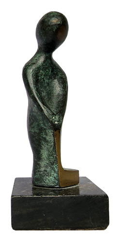 Escultura Bronze Assinada, Golfe ,12x3cm.g1 L2