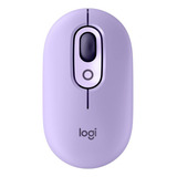Mouse Pop Silent Logitech 4000 Dpi Bluetooth 910-006543 Color Violeta