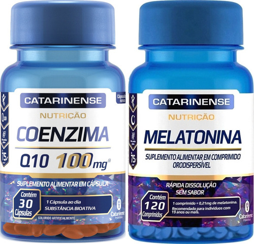 Kit 2x Coenzima Q10 + Melatonina - 150 Cápsulas