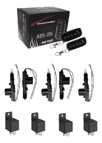 Kit Alarma Audiobahn Ms-115 Con 5 Actuadores Y 4 Relays