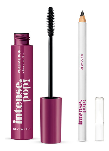 Kit Intense Pop: Máscara Para Cílios + Lápis Para Olhos