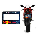 Marco Portaplacas Universal Moto/motoneta Red Bull Honda 