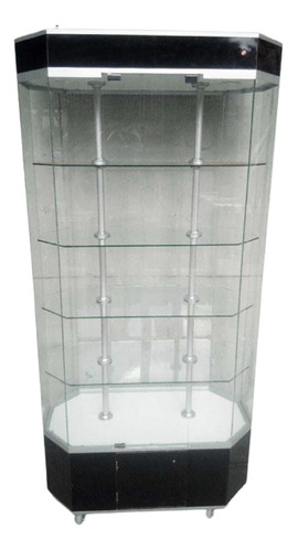 Vitrina Aparador Exhibidor Mostrador Cristal 85cm. Largo