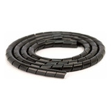 Organizador De Fios Cabos Espiral 1/2 Preto 5 Mts